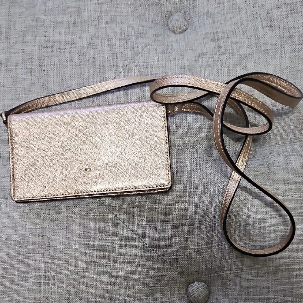 Kate Spade Metallic Gold Crossbody Bag